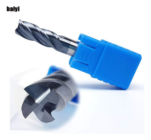 Joleully 1/2 Carbide Square End Mill, Hrc 45 Grados De Un S