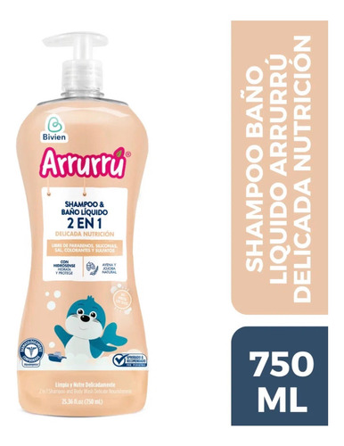 Shampoo Para Bebe Arrurru  Avena 1075 Lt