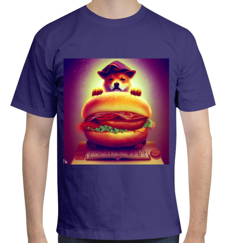 Playera Diseño Shiba Inu King Ff Burger