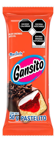 5 Pzs Marinela Pastelito Gansito 50gr