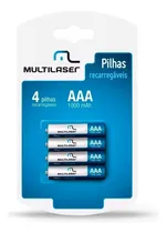 Comprar Pilhas Recarregável Cb050 Multilaser Cu002F4 Pilhas 1000 Mah Aaa