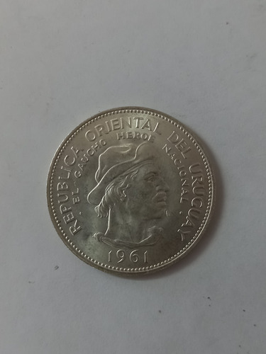 Moneda Uruguay 10 Pesos 1961 Excelente 