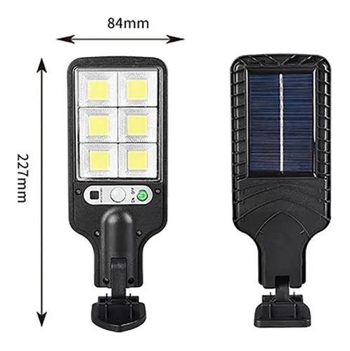 Lámpara Solar Led De 200 W, Poste De Jardín