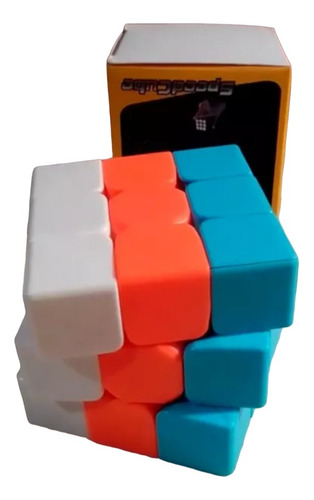 Rubik Sandwich Tricolor Centro Naranja Qiyi Warrior Rosario