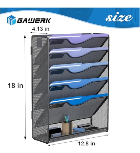 Organizador De Archivos Colgante De 5 Niveles,