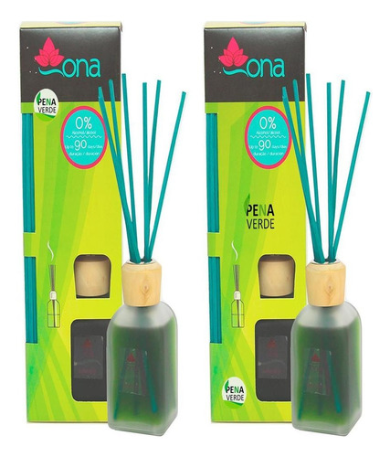 Difusor Varetas Bamboo Ona 100ml Combo 2 Uni Aromáticos