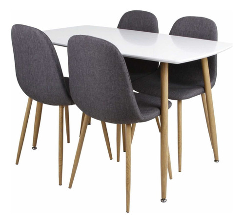 Juego De Comedor Scandia De 4 Puestos Moderno En Oferta