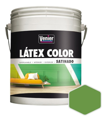 Látex Color Venier Interior/exterior Satinado | 4 Litros
