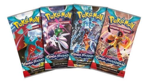 Box Booster 216 Cartas Ev4 Fenda Paradoxal Pokémon Tcg Copag