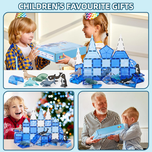 Bloques Magneticos Para Niños, Magnetic Blocks De Animales