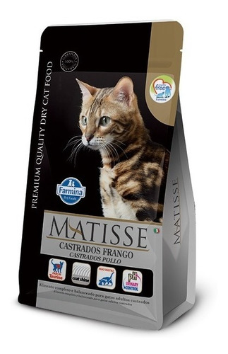 Imagen 1 de 2 de Farmina Matisse Gato Castrado Pollo 7.5kg Con Pouch Gato 85g