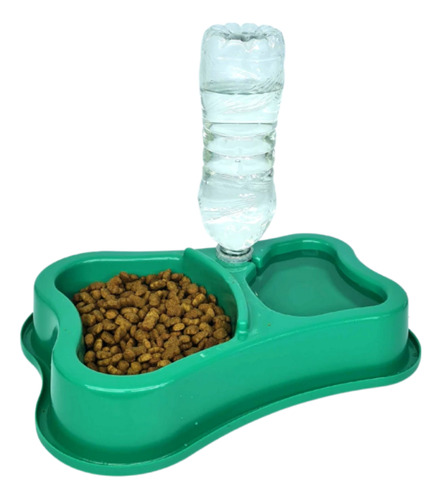 Bebedouro Automático Pet Com Comedouro Ração Cachorro Gato