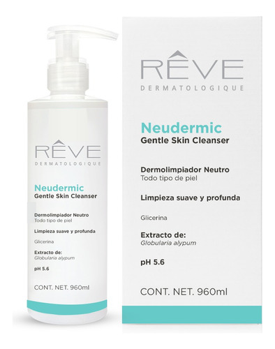 Reve | Neudermic Gentle Skin Cleanser Dermolimpiador 960ml Tipo de piel Todo tipo de piel
