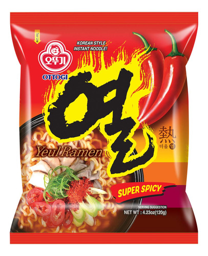 [ottogi] Yeul Ramen Super Picante, Fideos Instantaneos De Es