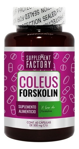 Natsa Supplement Factory Forskolina Coleus 60 Caps Sabor Natural
