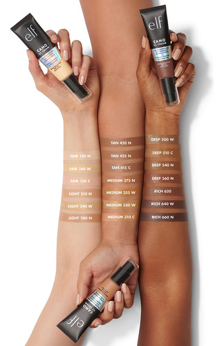 Base Correctora De Color Cc Cream E.l.f. Camo Tan 415c 30
