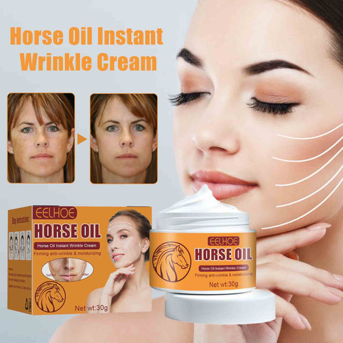 Crema Antiarrugas Instantánea A Horse Oil, Hidratante, Hidra
