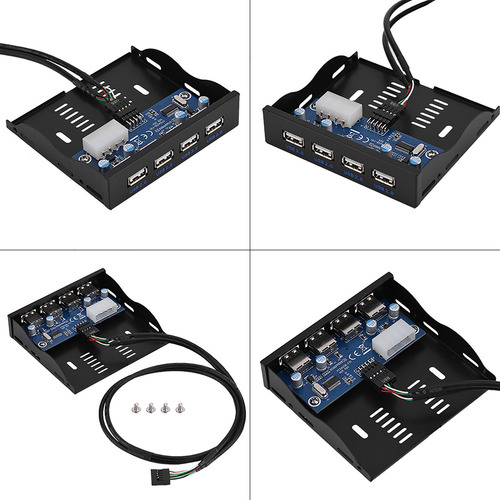 Panel Frontal: Disquete Usb 2.0, 3,5 , Compartimento Para Di