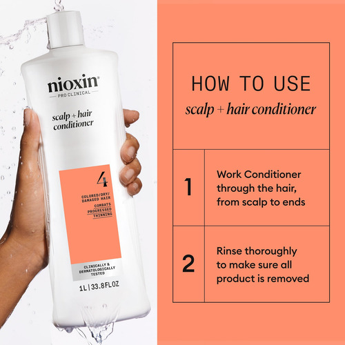 Shampoo E Condicionador Nioxin System 4 Para Cabelos Tingido