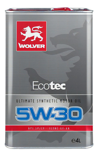 Aceite Wolver Ecotec 5w30 X4lts
