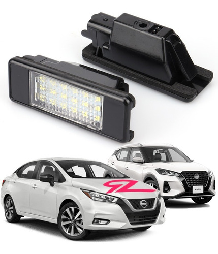 Pack 2 Luz Led Patente Para Nissan Versa Qashqhai Juke Versa