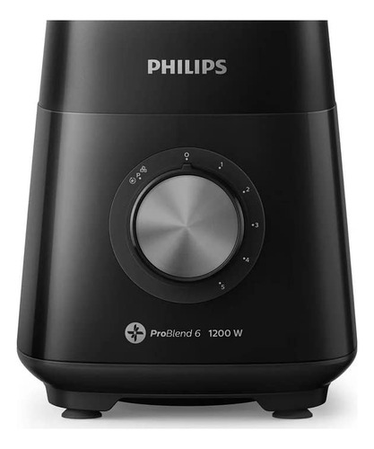 Potente Licuadora 1200w Vaso De Tritán 3 Lts 5v - Philips Negro