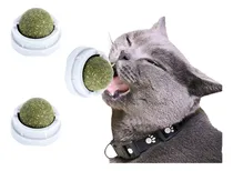 Comprar X3 Catnip Hierba Gatera Catnip Gato Bola Adhesiva Juguete Color Blanco bola de catnip merienda para gatos hierba gatera licking