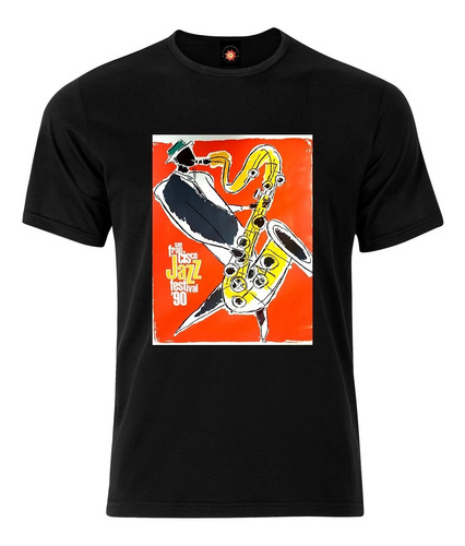 Remera Estampada Varios Diseños Jazz Music Saxofonista Bepop