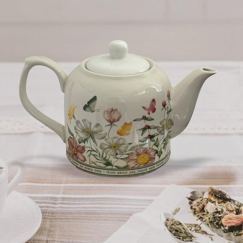 Porcelain Teapot Beverage Jug Tea Kettle For Party Tea House