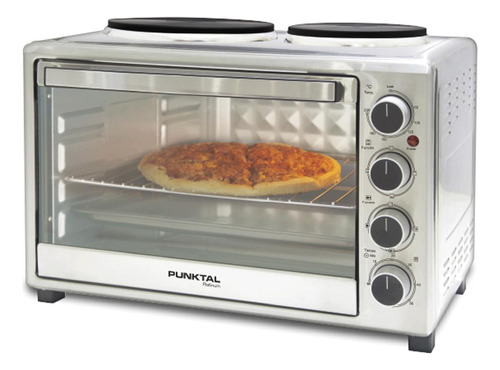 Horno Eléctrico Punktal Pk-36 Acero Inoxidable 1500 W Amv Color Plateado