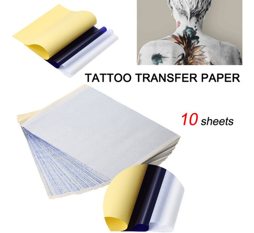 Plantilla De Papel De Transferencia De Tatuajes F 10x Carbon