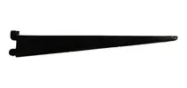 Comprar Pack X 10 Mensula Para Riel Doble Enganche 37cm Negras!