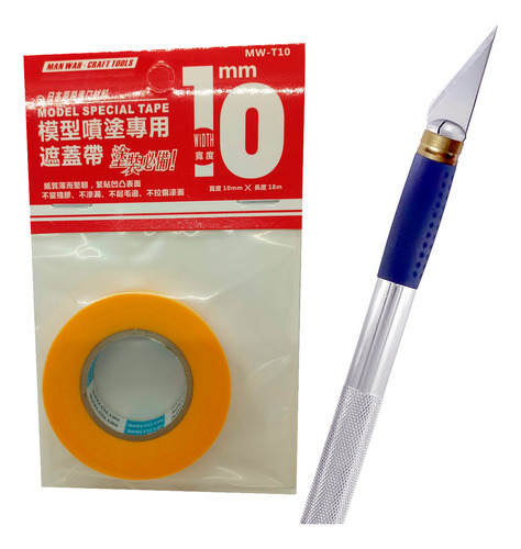 Cinta De Enmascarar 10mm Para Maquetas Y Cutter Heavy Duty