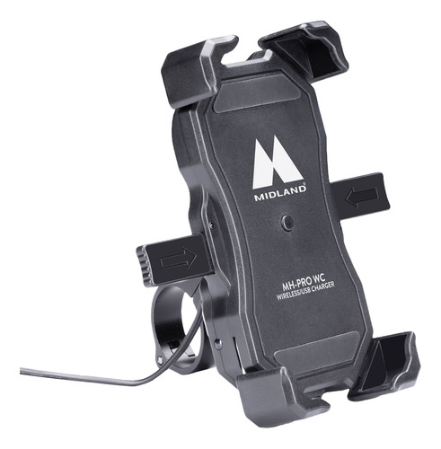 Cargador Inalámbrico De Teléfono Para Moto Midland Mh-pro Wc