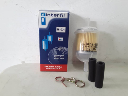 Filtro De Gasolina Interfil Universal Plastico Fgi-024