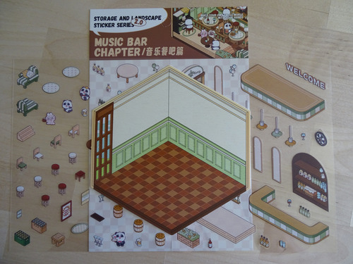 Stickers Coreanos Escena Miniatura 3d Simno Gen 2.0
