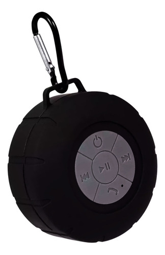 Mini Caixa De Som À Prova D'água Bluetooth Piscina Banho Mp3 Cor Preto 110v/220v