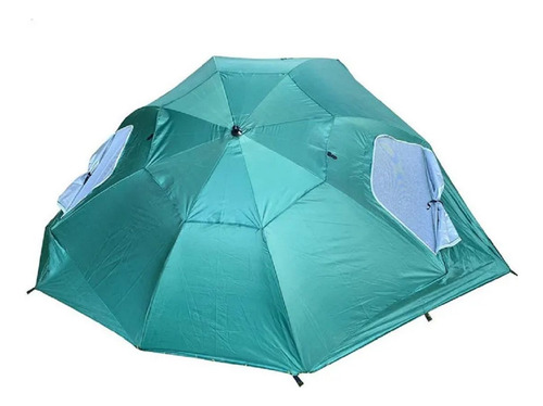 Imagen 2 de 6 de Sombrilla Carpa Playera 2.40 Mts Reforzada Iglu Para Vientos