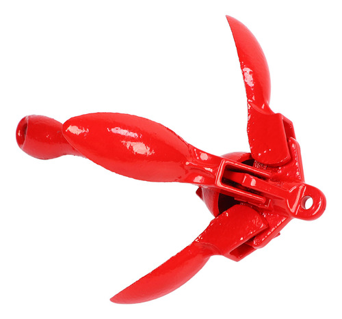 Kit De Anclaje Marine Grapnel, Color Rojo, Plegable, De Acer