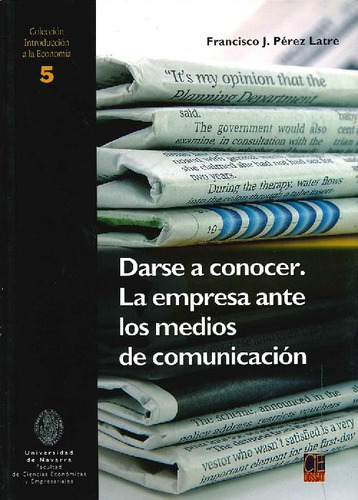 Libro Darse A Conocer De Francisco J. Perez Latre