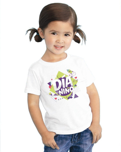 Playera Día Del Niño Y Niña Diseño 03 Día Festivo Beloma