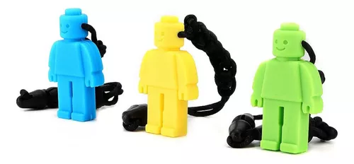 Collar Mordedor Sensorial Masticables en forma de Lego- Paquete de 4 piezas  – Asistronic