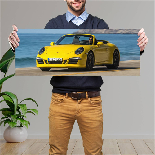 Cuadro 30x80cm Auto 2014 Porsche 911 Carrera Gts 829