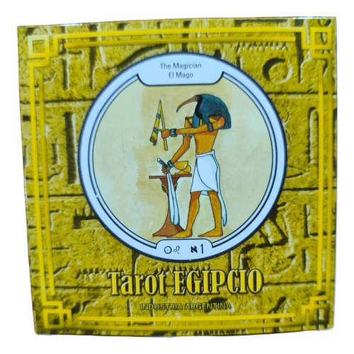 Mazo Tarot Egipcio Cartas Redondas 78 Cartas Con Guia