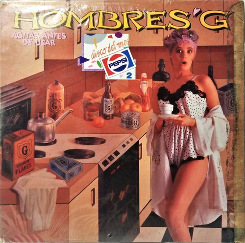 Hombres G Agitar Antes De Usar Disco Acetato Lp