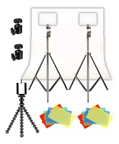 Set 2 Paneles Led Fotografia Profisional + 3 Tríp + Infinito