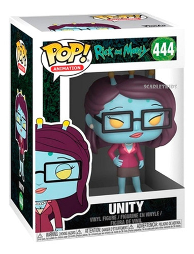Funko Pop Rick And Morty Unity 444 Original Scarlet Kids