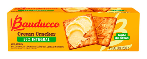Biscoito Cream Cracker Integral Levissimo Bauducco 200 Grs
