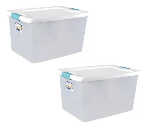 CAJA DE PLÁSTICO 61 L AZUL PL