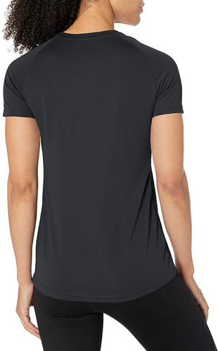 Imagen 2 de 3 de Camiseta Asics Deportiva Para Mujer Dama Negra Running Gym